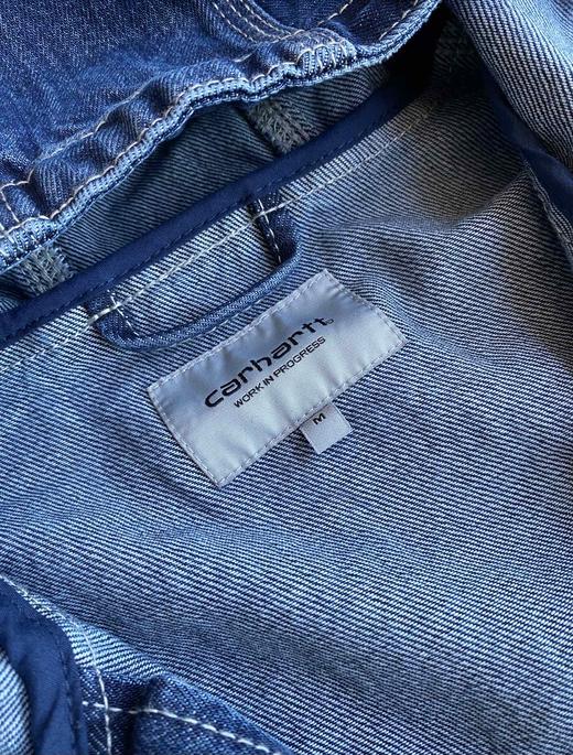 D121112美式复古风水洗牛仔连帽拉链美式连帽夹克外套 商品图7