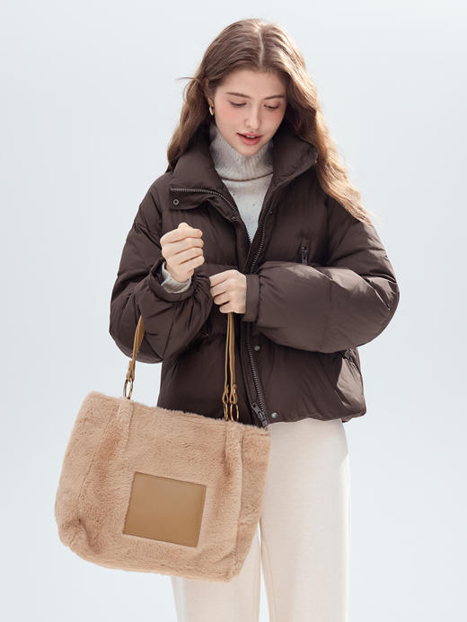 【百图lulu定制】【告白鹅绒服】气质 短款加厚 立领 白鹅绒服 商品图11