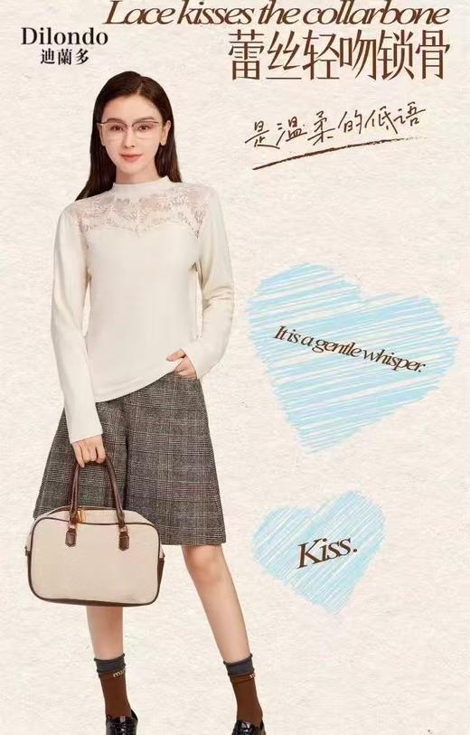 羊绒蛋白发热衣蕾丝镂空小性感内穿外搭16635126 商品图0