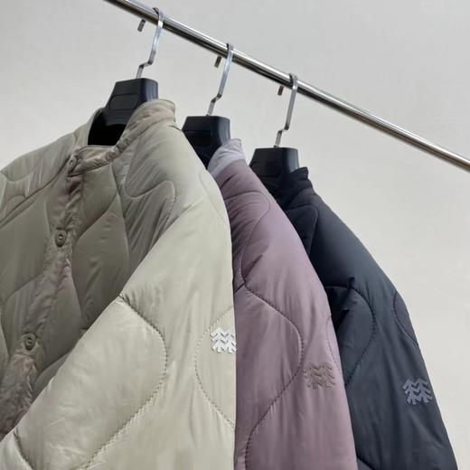 D121161男士波浪纹小立领棉服轻量保暖户外运动休闲棉衣 商品图7