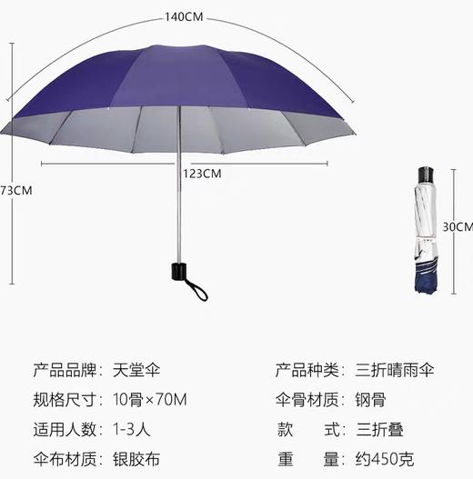 天堂伞-336T藏青 商品图1