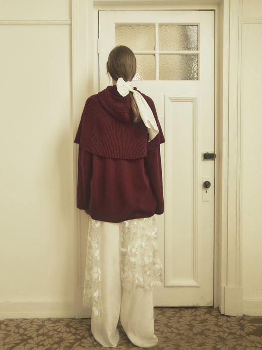 VC｜HD25004 Emma bonet knit TOP [ 针织上衣 红 / 白 ]【HOLIDAY】 商品图3