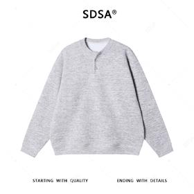 25T368SDSA男士秋冬新款痞帅男装潮牌扎染半纽扣圆领卫衣百搭时尚上衣