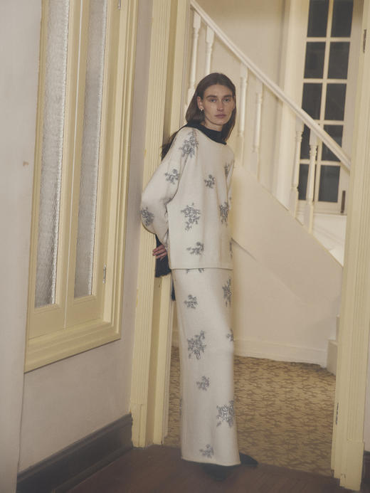 VC｜HD25002 Siv glitter sweater  [针织上衣 白 / 黑 ]【HOLIDAY】 商品图2