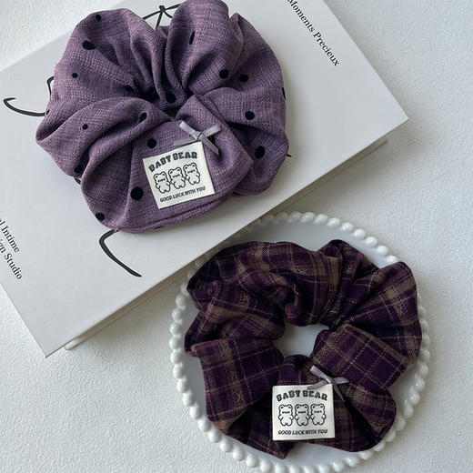 韩系百搭露露紫简约肠圈JTLLZ发圈-纪念日百货门店同款167145412 商品图0