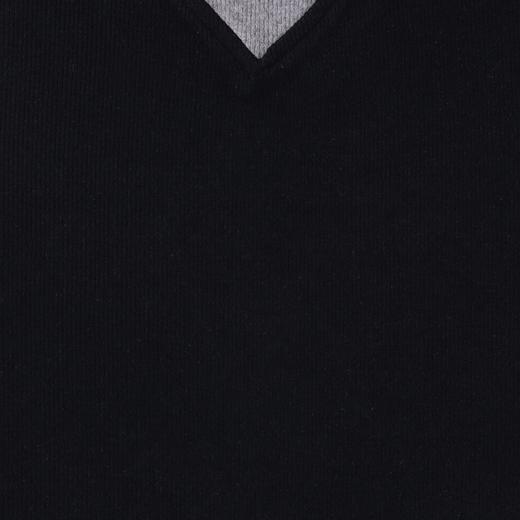 SDSA男士秋冬新款痞帅男装韩版拼接撞色可翻高领长袖T恤百搭时尚 商品图2