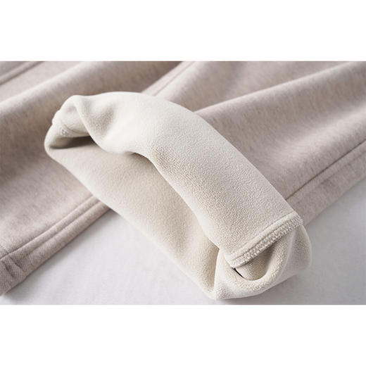 【贝拉推荐】直腿不费力 复合加绒面料 羊毛醋酸 一条过冬 显瘦显腿直 CHAO高性价比 橡筋腰抽绳直筒裤 商品图6