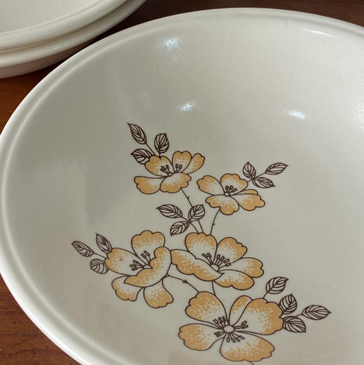 英国Staffordshire产Biltons Floral Ironstone浅汤碗 B0316 商品图1