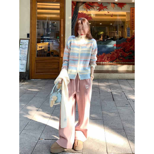 <曾小咸推荐>现货秒杀 ！微信超特价！韩系抽绳直筒休闲裤 日常199.99 立减100 秒杀99.99！！ 商品图1