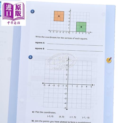 【中商原版】英国白玫瑰数学练习册六年级夏季套装2册 White Rose Math Year 6 Summer Block 1-2 小学图形位置方向 英文原版 商品图2