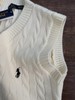 D121170绞花V领情侣针织复古毛衣马甲背心 商品缩略图7