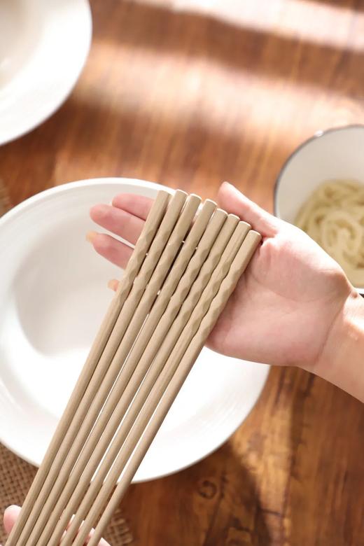 【HOKIDO稻壳波筷】✅天然稻谷壳，高温高压一体成型，耐温隔热 ✅易清洗材质，谷壳蜡保护不吸附，抑菌防霉-GRUP 商品图6