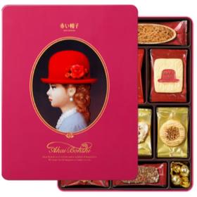 红帽子巧克力什锦饼干粉色礼盒266.5g