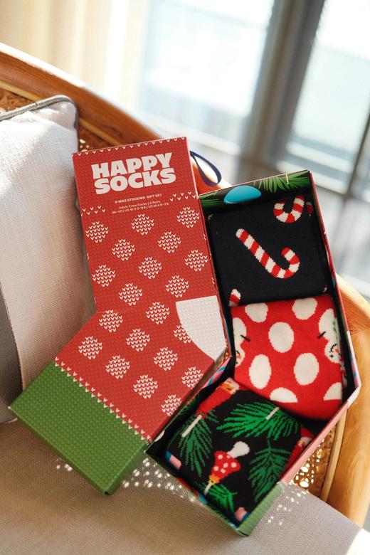 正品授权品牌直发【happy socks圣诞限定礼盒】红格爱心+姜饼人+圣诞礼盒装，全家一起穿节日氛围直接拉满WD 商品图1