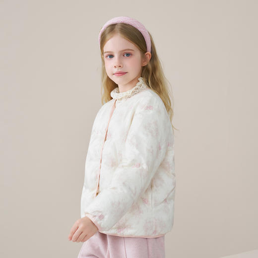 【鹅绒】儿童羽绒服2025秋冬新款女童背心轻薄新中式国风绣花马甲 商品图4