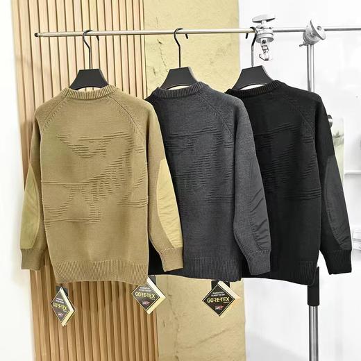 D121144男士后背5D凹凸大鸟贴袋针织衫毛衣 商品图1