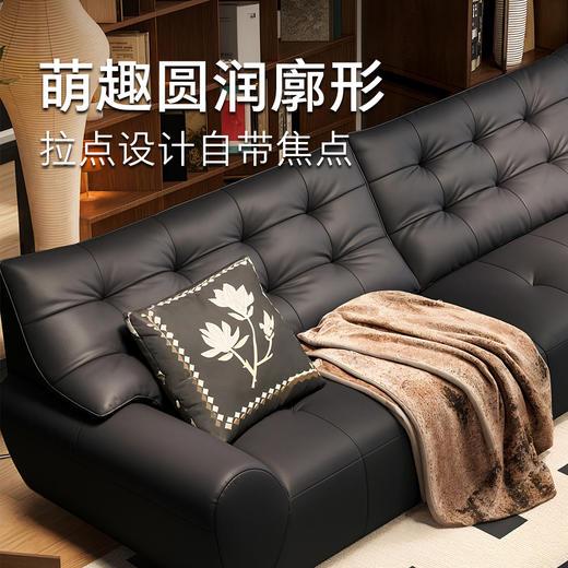 顾家家居整装 现代时尚 皮艺/布艺固定沙发KZ.1075 趴趴熊 商品图2