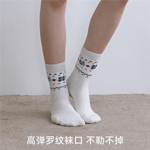 【红品限定】红运礼盒嫚熙秋冬新婚本命年红品月子袜孕妇产后保暖坐月子 商品图3