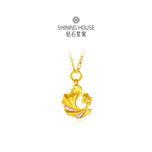 【富贵金鱼】【灵瑞降喜系列】钻石世家 古法黄金富贵金鱼珐琅古法金项链 足金黄金项链 【黄金产品不支持无理由退换货】预计3-5天发货 商品图2
