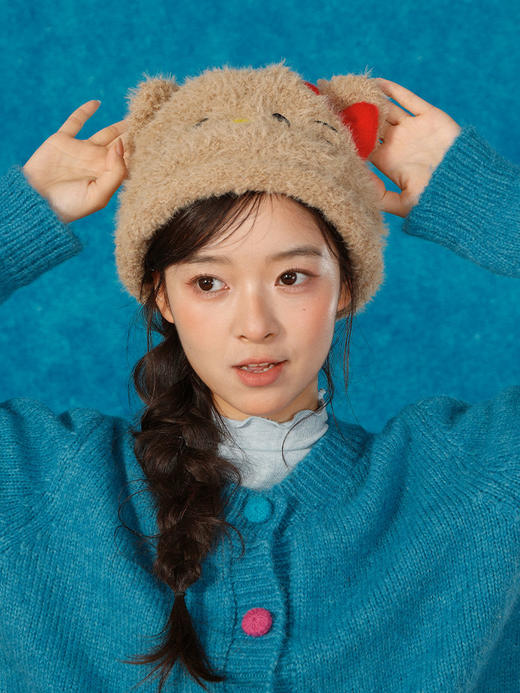 咪咪毛绒针织帽-纪念日百货门店同款165200916 商品图3