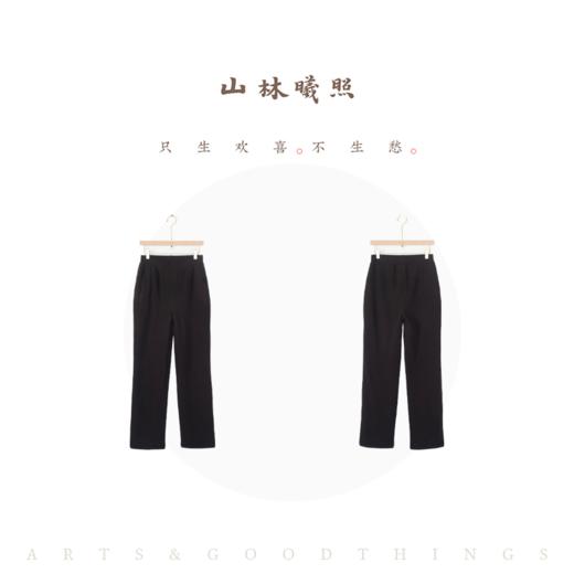丝炉 蚕丝绒0束缚 软糯高弹松紧腰 小直筒显瘦棉裤 山林曦照 商品图4