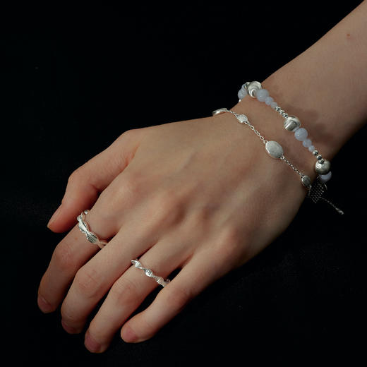 【新年礼物】alodia.co 品牌直发 莫奈花园意大利拉丝工艺手链 925银礼物小众长期主义高级感小众 商品图2