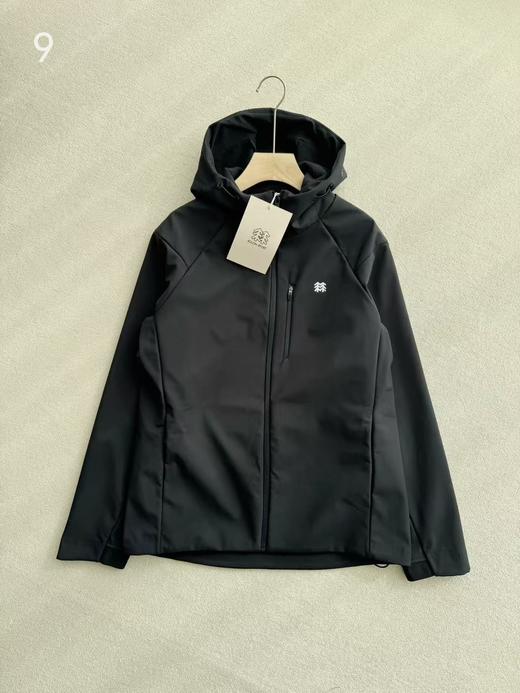 可隆户外防泼水防风外套保暖连帽拉绒软壳夹克 商品图2