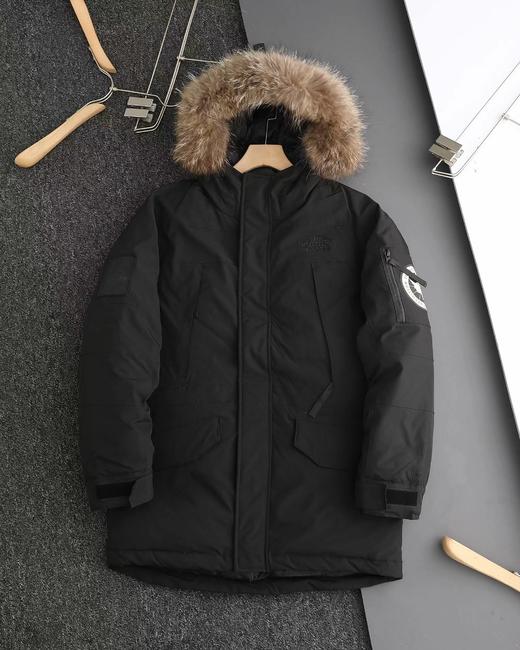 D121149纯色毛领连帽中长款滑雪服极地羽绒服 商品图6