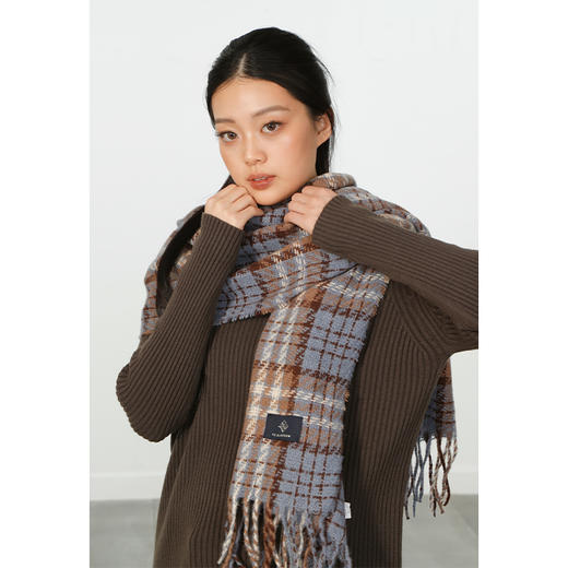 DM奶油风韩系格纹围巾-纪念日百货门店同款168094434 商品图2