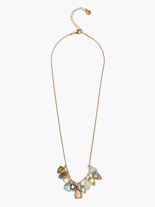 订购6周到｜Chan Luu-MELODY-拉长石 黄水晶 鲍贝 海蓝宝石 威士忌石英 柠檬晶 烟晶 项链［美国设计师］ 商品图0