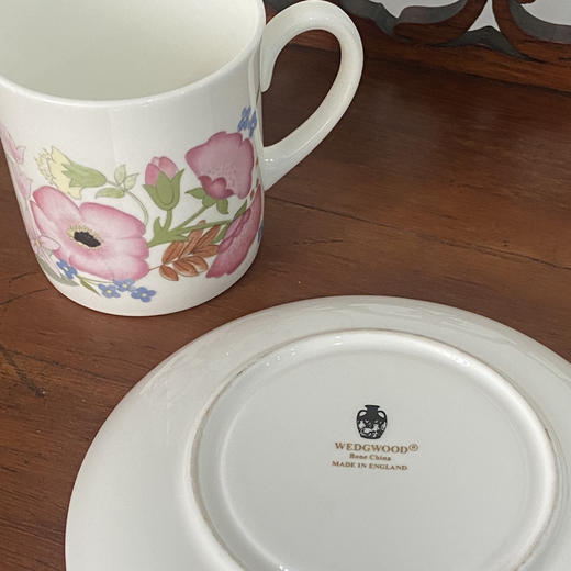 英国Wedgwood Meadow Sweet 花卉骨瓷咖啡杯碟两件套 B0239 商品图3