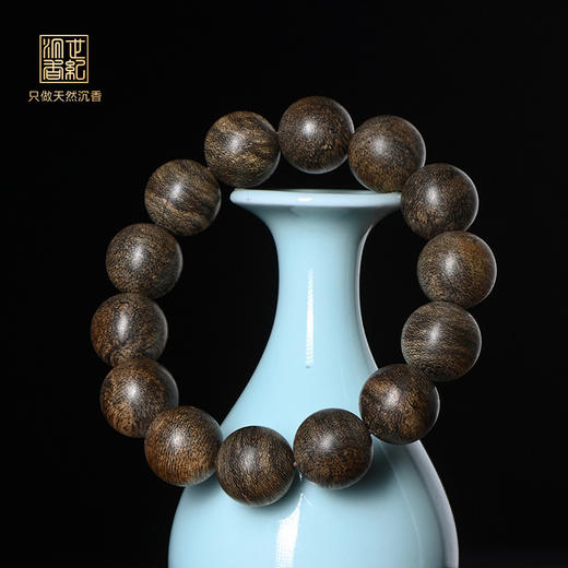 天然达拉干沉香/九分沉/17mm*14颗/31.5克/SP10643 商品图0