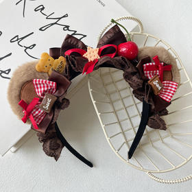 可爱甜美焦糖甜品熊耳发箍-发箍-纪念日百货门店同款166295902