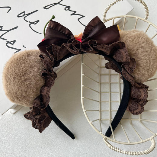 可爱甜美焦糖甜品熊耳发箍-发箍-纪念日百货门店同款166295902 商品图2