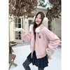 <曾小咸推荐>现货秒杀 ！微信超特价！韩系毛绒连帽毛呢外套 日常369.99 立减180 秒杀189.99！！ 商品缩略图3