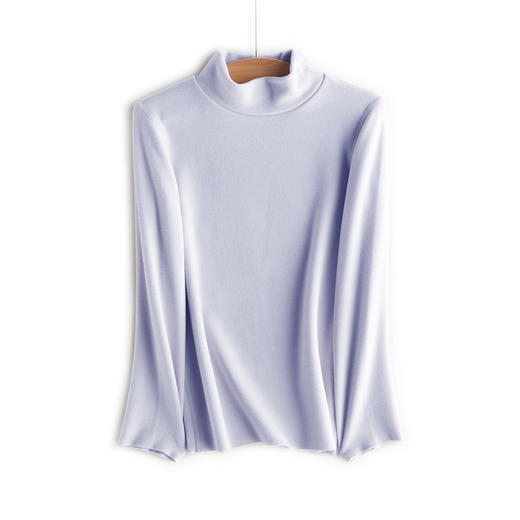 weyo秋冬新款儿童竖条德绒半高领长袖保暖打底衫T0932 商品图6