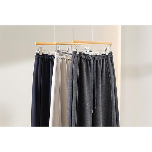 无惧左右 拼色腰香蕉裤 醋酸羊毛 厚实抗寒 宽松结构感款卫衣长裤 高性价比 商品图3