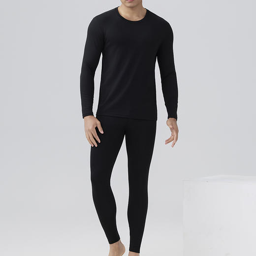 weyo秋冬新款男士单向导湿圆领宽领保暖打底套装B30921 商品图2
