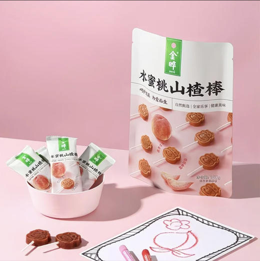 金晔水蜜桃山楂棒108g 商品图0