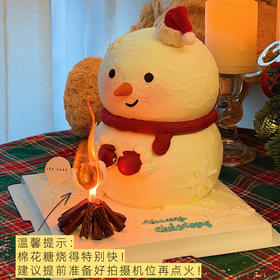 烤棉花糖的雪人 ｜圣诞