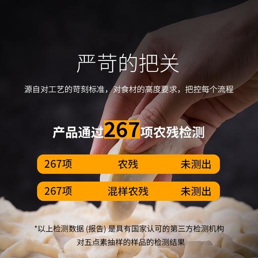 五点素净素水饺 五种口味 家庭装速冻饺子 营养健康儿童早餐 商品图3