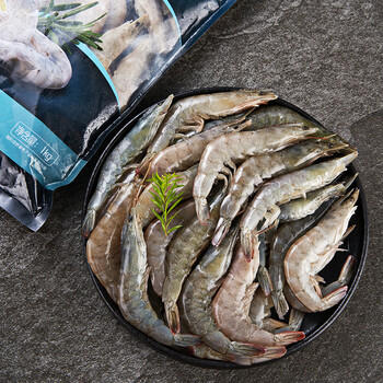 1号会员店（One's Member）精选盐田有机白虾 海鲜食材盐田养殖 无添加健康单冻干净 净重1kg 商品图1