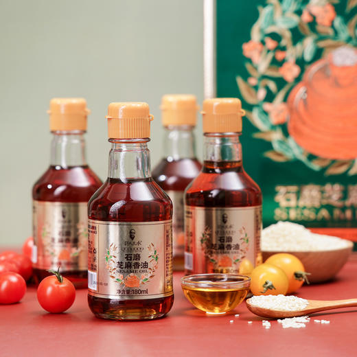 刘氏良承 匠心石磨芝麻香油礼盒180ml*4-YGF 商品图3