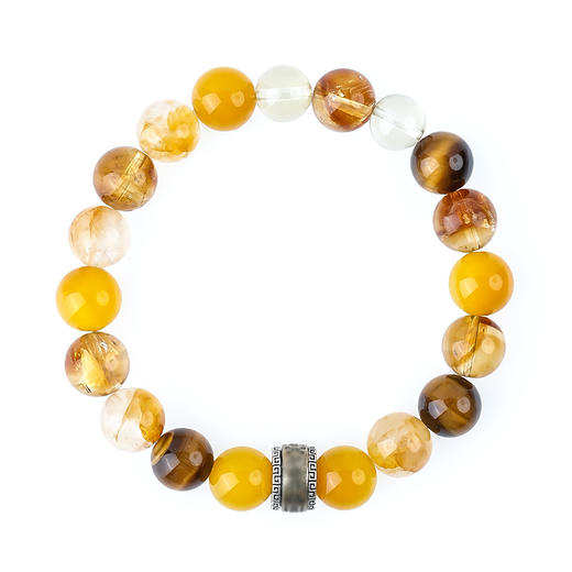 五行手串喜用土天然水晶平衡补土手串轉運本命饰品 商品图5