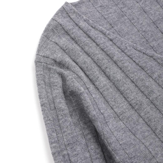 ROMI STUDIO“优雅舒适”100%羊毛坑条立体V领套头毛衫 RWDSS61819 商品图4