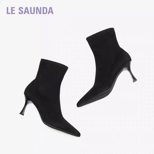 莱尔斯丹 2025秋款时尚休闲鞋瘦瘦靴 商品图3