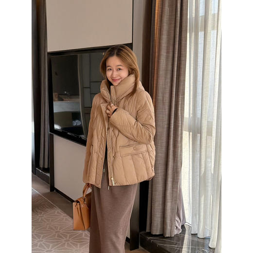2512215   “上班羽绒服” 卡其色短款羽绒 商品图5