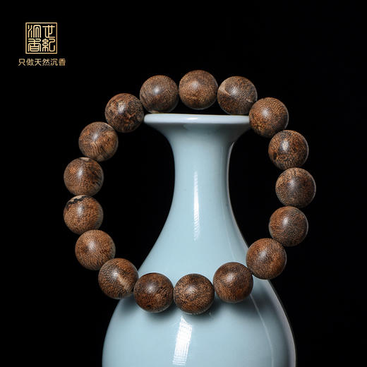 天然菩萨奇沉香手串 12.8mm*17颗 17克 SP7981 商品图0