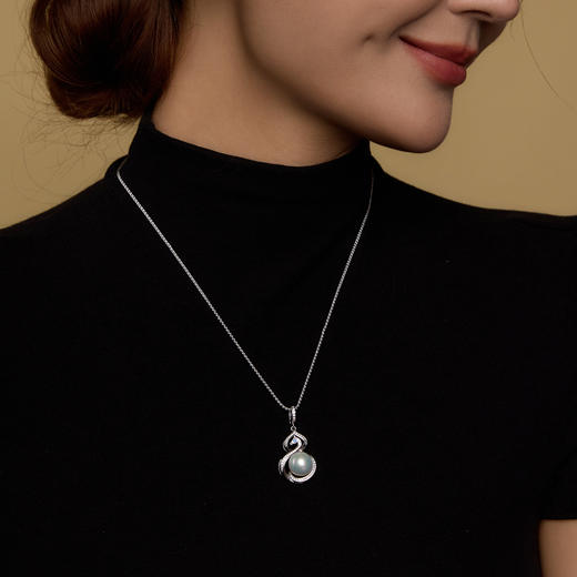 Manreya玛芮“福禄天韵”爱迪生珍珠项链|铜镀金，爱迪生珍珠 商品图3