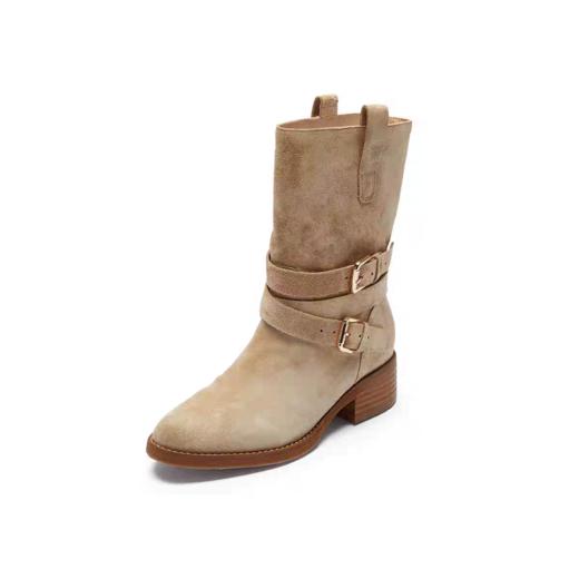 莱尔斯丹  2025冬款时尚休闲时装直筒靴 商品图4